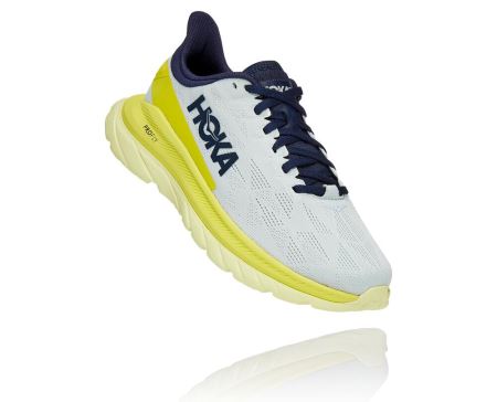 Hoka Mach 4 - Tenis Corrida Estrada Mulher Azuis Floral | PT-4dODYIY